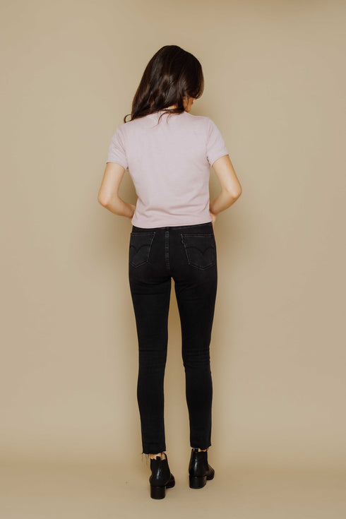 Jill-Crop Rib Tee